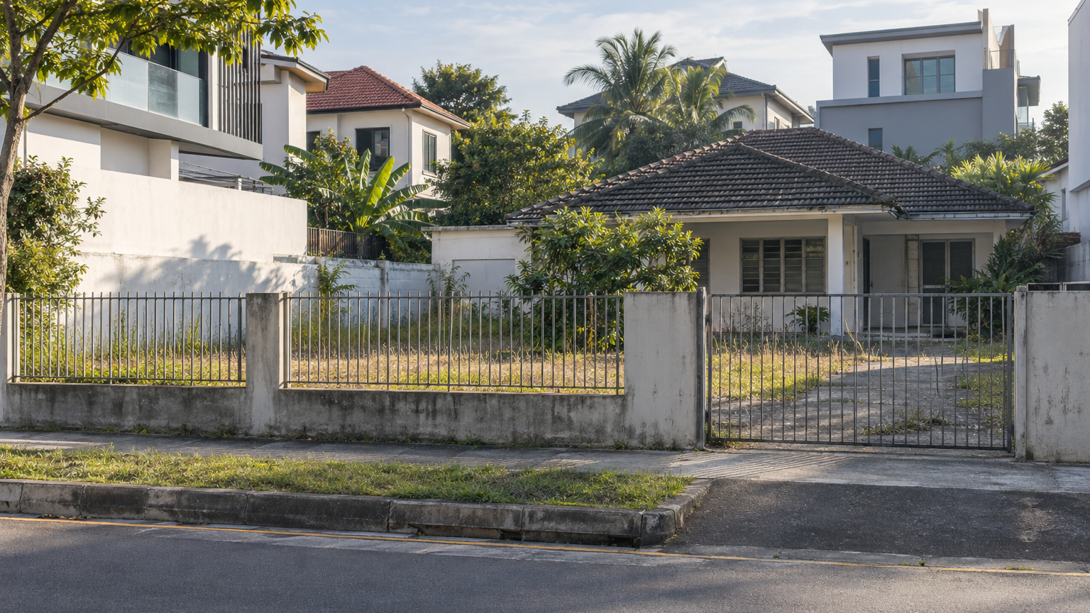 Illustrative Singapore land scene for 39 Siglap Plain bungalow plot seeks S$14 million for a rebuild