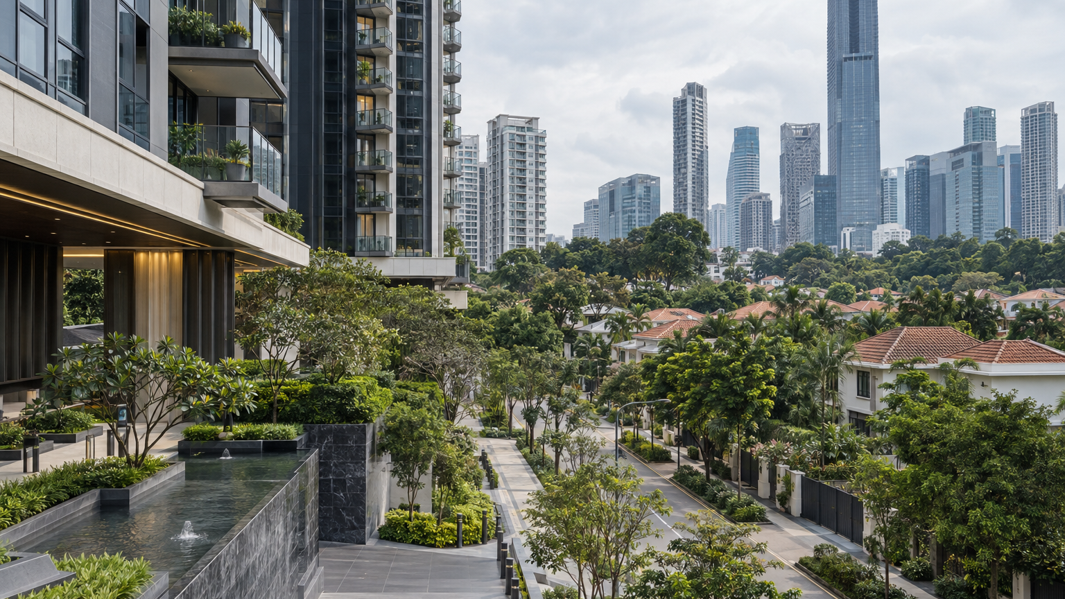 Singapore condo property scene illustrating Four Forfeited Martin Modern and Wallich Homes Sell for S$16.28m