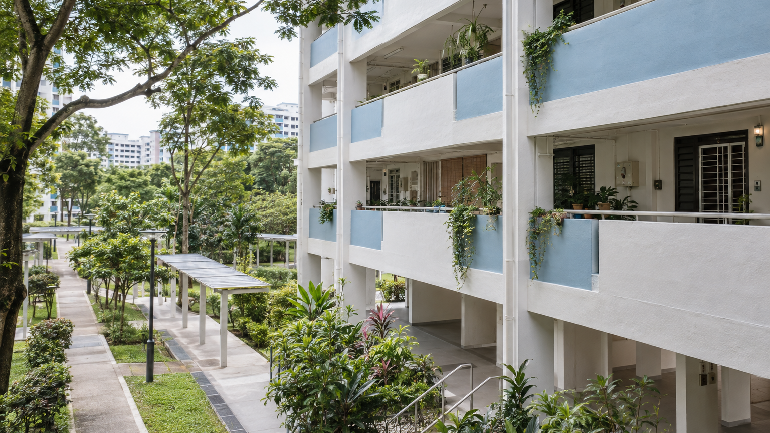 Illustrative Singapore hdb scene for HDB reviews scheme behind S$2.18m Telok Blangah jumbo-flat listing