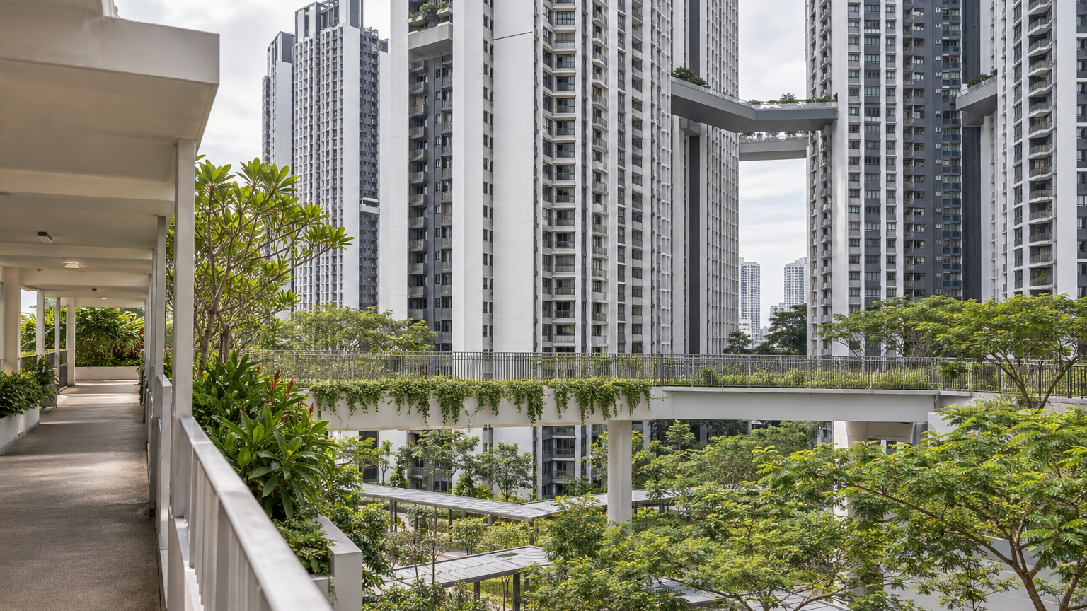 Illustrative Singapore hdb scene for Pinnacle@Duxton five-room flat reportedly hits record $1.72 million