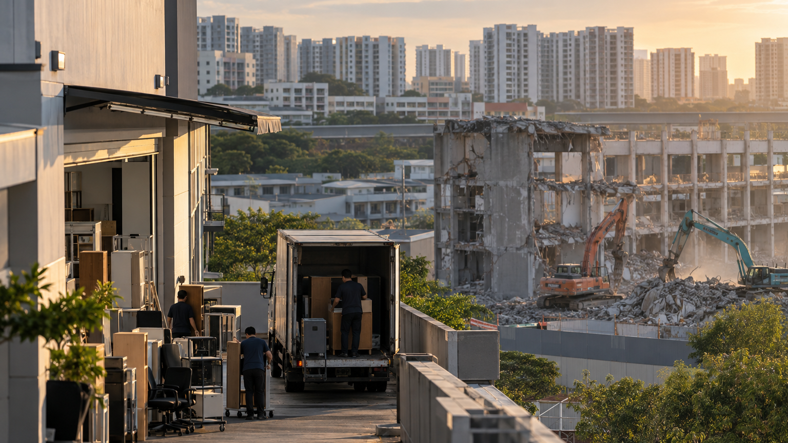 Illustrative Singapore general scene for Punggol East’s lease reprieve came too late for some tenants