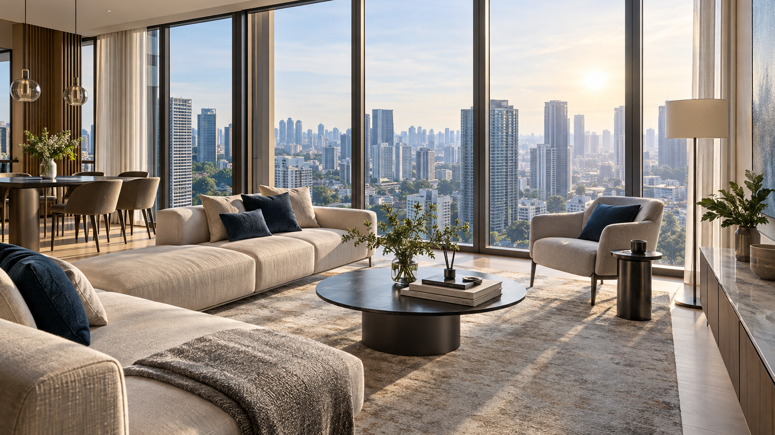 Illustrative Singapore interior scene for S$7.32 million Ardmore II resale edges past a 19-year record
