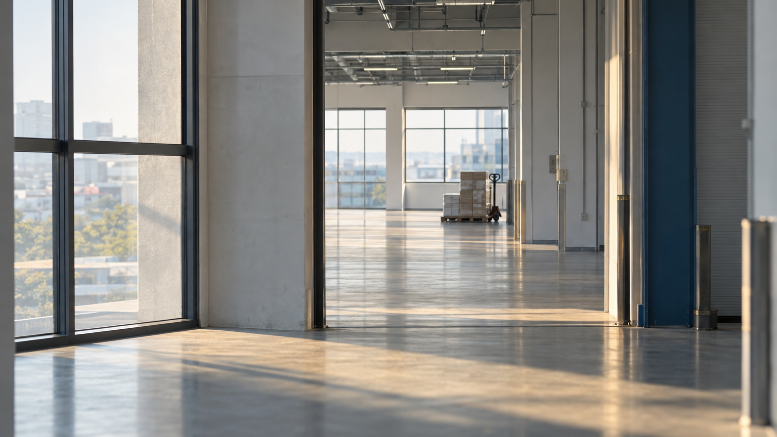 Illustrative Singapore interior scene for Singapore industrial rents rise in Q3 even as more space sits empty