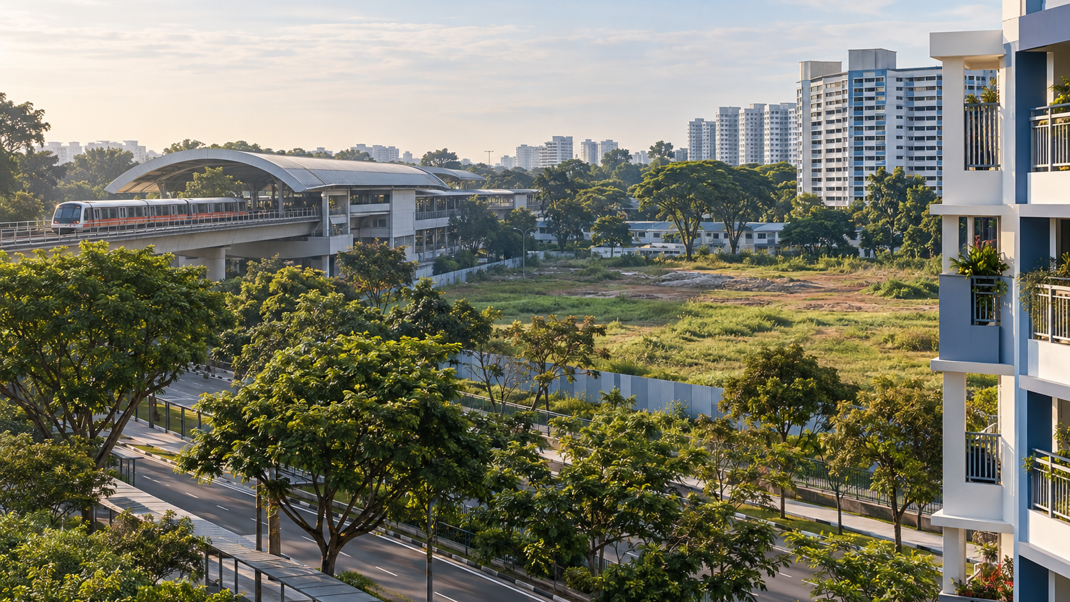 Singapore general property scene illustrating Upper Changi Density Changes Create Capacity, Not Confirmed Homes