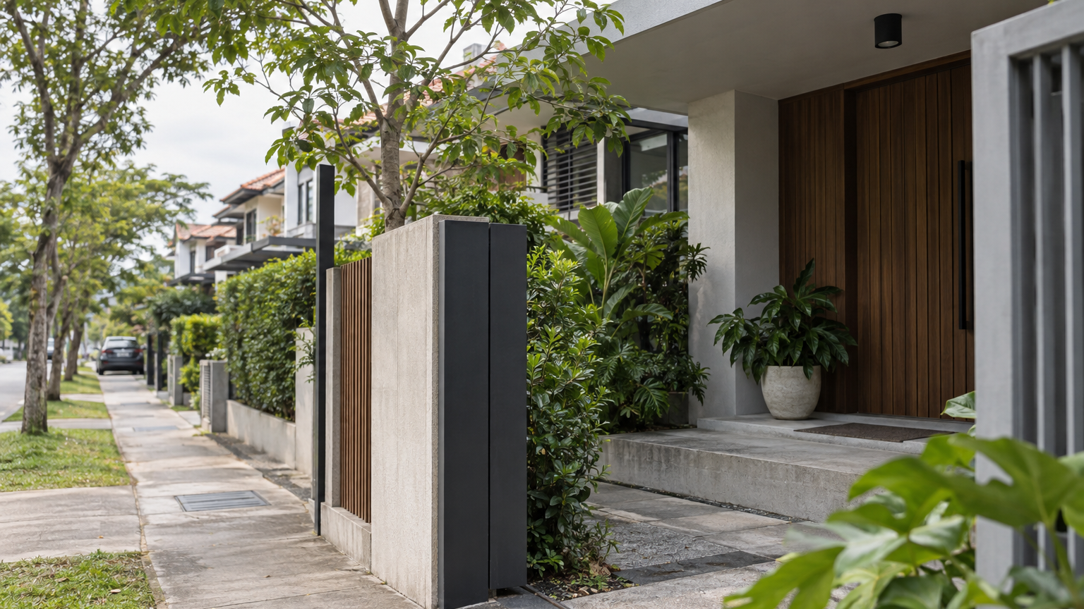 Singapore landed property scene illustrating URA’s GFA Review Opens a Design Question, Not Extra Floor Area